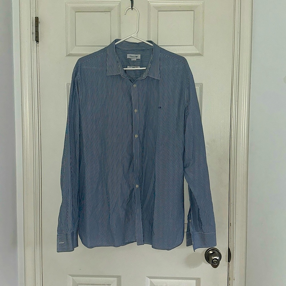 Calvin Klein Long Sleeve Button Down Shirt Size XXL